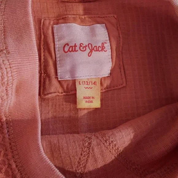 Orange, Waffle Shirt, Long Sleeve (either Youth Size or Women's Medium?) - Picture 2 of 3